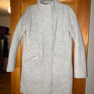 J. Crew Light Gray Trench Coat